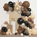 Amandir 153pcs Black Brown Nude Balloon Garland Arch Kit Different Sizes — 1