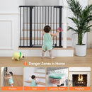 COMOMY 36" Extra Tall Baby Gate for Stairs, Fits 29.5" to 48.8" Openings