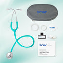 SCIAN Stethoscope Dual Head for Nurses,Doctors,Med Students, Classic Stainless Steel Stethoscope Home Diagnostics Medical Supplies with Carrying Bag, Shinning Green — 7
