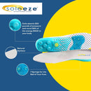 Spring Loaded Shoe Inserts Insoles for Men & Women, Shock Absorbers For Your Feet! - Soleeze Size X Large — 3