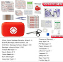 First Aid Kit 276PCS Car Home Camping Essentials Red Emergency Kit AMORNING — 2