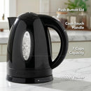OVENTE 1.7L Electric Kettle with 1100W Fast Boiling Water, Black KP72B
