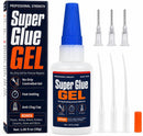 Super Glue Gel Kit, 30g No-Drip Clear CA Glue, 3 Tips & 3 Tubes — 1