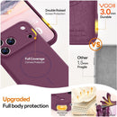 Vooii Magnetic for iPhone 18 Pro Max Case 6.9" Silicone, Burgundy — 4