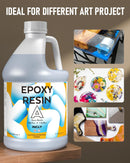 INCLY Epoxy Resin 2 Gallon, Crystal Clear Bubbles Free Resin Supplies — 6