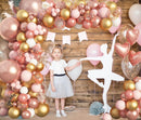 Amandir 150pcs Rose Gold Balloons Garland Arch Kit | Rose Gold Pink — 4