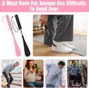 2PCS Retractable Long Handle Shoe Horn for women, Retractable Stainless Steel Shoe Horn… — 4