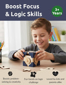 Brave Puzzle by Sharp Brain Zone – Wooden Mind Game, 3D Interlocking Brain Teaser, Logic Brain Teaser, Unique 3D Interlocking & Decorative Burr Puzzle — 2