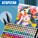 ATOPSTAR 262 Colors Alcohol Markers Artist Drawing, Dual Tip Adult Coloring — 2