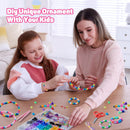 INSCRAFT 1200PCS Bracelet Making Kit, 24 Colors Pony Rainbow Kandi Beads, Friendship Bracelet Kit with Elastic… — 6