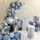 Voircoloria 105pcs Dusty Blue Party Latex Balloons, 12inch | 19 Dusty Blue | 12 inch - 105pcs — 4