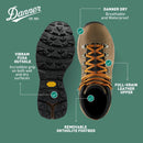Danner Mountain 600 Men's Hiking Boots - Chocolate Chip/Golden Oak — 4