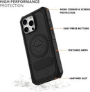 Rokform Rugged Case for iPhone 16 Pro Max, Magentic + RokLock (Black) — 3