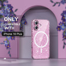 Choiche for iPhone 16 Plus Case Compatible with MagSafe, Glitter Clear — 2