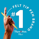 Paper Mate Flair Felt Tip Pens, Medium Point, Assorted Colors, 24 Count - Home, Office, Back to School, Teacher Supplies — 5