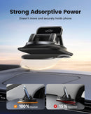 360 Degree Rotation Dashboard Phone Holder for Car, Anti-Slip Grips & One-Hand Operation Car Cell Phone Mount with Adjustable Spring Clip, Compatible with iPhone Samsung All Smartphones photo 3
