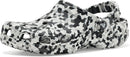 Crocs Kids Classic Watercolor Marbled Clog – Black/White Confetti — 1