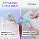 LET'S RESIN EPOXY RESIN 1 Gallon Fast Cure Resin Epoxy-4 Hours Demold — 4