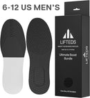 Men’s 2-Inch Height Increase Insoles Heavy-Duty 220+ lb Support, Dual-Layer Polyurethane, Adjustable Cut-to-Fit Design — 6