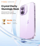 TORRAS for iPhone 17 Case Crystal Clear, Anti-Yellowing, Clear 6.3" — 2