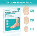 Promifun Bunion Pain Relief Pads to Wear with Shoes - 27 ct Bunion Cushion - Moleskin Protect Feet for Men and Women - Water-Resistant Self-Stick Adhesive (Multi-size) | 27 Count ( Multi-size) — 7