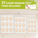 Bukihome Bunion Cushions Pain Relief Bunion Pads to Wear in Shoes - Strong Adhesion & Waterproof,Moleskin Guards Protect Feet for Men and Women, Prevents Friction and Pressure,Beige(27 Count) | 27 Count (Pack of 1) — 2