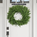 2Pcs 6 Ft Artificial Norfolk Pine Garland with 50 LED Lights,Winter Pine Christmas Garland with Lights,Real Touch Faux Greenery Garland for Mantle Fireplace,Table,Window,Outdoor Christmas Decorations — 8