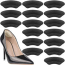 Premium 8 Pairs Heel Grips for Loose Shoes, Strong Self-Adhesive Shoe Heel Cushion Inserts for Women & Men, Soft Ergonomic Heel Protectors for Blister Prevention, Pain Relief & Slipping - Black | 8 pairs — 1