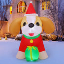 COMIN 5FT Christmas Inflatables Cavalier King Charles Puppy Yard LEDs Decor — 1