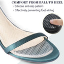 2 Pairs High Heel Inserts Women, Self-Adhesive Gel Sandal Inserts Insoles, New Anti Slip Design Comfort Insert, 3/4 Length Dress Shoe Inserts Pain Relief, Shock & Sweat Absorption, 2 Clear S — 4