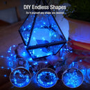 12 Pack Fairy Lights Battery Operated - 7ft 20 Led Twinkle Lights 3 Modes, Bulk Mini String Lights Waterproof for Mason Jars Vases DIY Party Wedding Decoration Christmas -Blue — 4