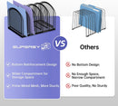SUPEASY 5-Section File Organizer for Desk, Metal File Folder Holder, Black — 2