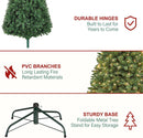 Hykolity 6 ft Christmas Tree with 1,032 Branch Tips, 250 Warm White Led Lights, Hinged Design and Sturdy Metal Stand — 5