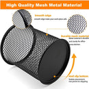 Pen Holder Pencil Holder Mesh Metal Pen Cup Holder Pencil Cup Holder for Desk Office Home Pen Organizer Black, 6 Pack — 3