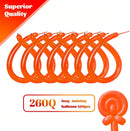 260 Orange Long Balloons for Balloon Garland Thickening Skinny Latex Twisting Animals Modeling Christmas Birthday Wedding Party Festival Decorations 100pcs — 2