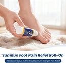 Sumifun Foot Pain Relief Lidocaine Roll-On - Maximum Strength OTC for Plantar Fasciitis & Heel Pain - Fast-Drying, Non-Greasy Formula, 2.5 Fl Oz (Blue, Medium(Pack of 1)) — 4