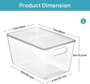 Vtopmart 6 Pack Clear Stackable Storage Bins with Lids and Handles, Large — 2