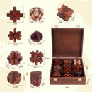Mytothfy Wooden Brain Teaser Puzzles for Adults Teens, 3D Puzzle Game Toys — 3