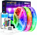 DAYBETTER Led Strip Lights 300 ft Ultra Long Smart Light Strips with App Voice Control Remote, 2835 RGB Music Sync Color Changing Lights for Bedroom, Kitchen, Party,Home Decoration — 1