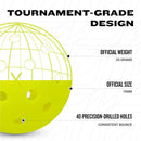 Franklin Sports X-40 Outdoor Pickleballs - USAP Approved — 5