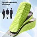 Height Increase Insoles for Men and Women, 3 Pairs Foot Arch Contour Shoes Lifts, Orthopedic Heel Lift Cushion Gel Leg Discrepancy Balancer (Green - 1.5cm 2.5cm 3.5cm) — 7