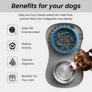 YINEYA 3 in 1 Slow Feeder Dog Bowls,Dog Water Bowl,Cat and Dog Food Bowl — 3