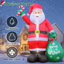 12FT Giant Christmas Inflatable Santa Claus with Cane Candy and Gift Bag Yard Decors, Easy Installation and Storage, Built-in Bright LED Lights for Xmas Outdoor Garden Lawn Holiday Party Decoration — 4