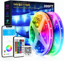 DAYBETTER Led Strip Lights 200 ft (2 Rolls of 100 ft) Ultra Long Smart Light Strips with App Voice Control Remote, RGB Music Sync Color Changing Lights for Bedroom, Kitchen, Party,Home Decoration — 1