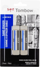 Tombow 67304 Mono Sand Eraser, 2-Pack. Silica Eraser Designed to Remove Colored Pencil and Ink Markings… — 1
