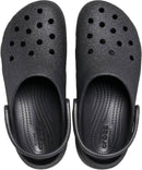 Crocs Women's Classic Platform Glitter Clog – Black Glitter — 3