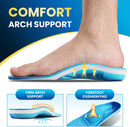 PCSsole Plantar Fasciitis Insoles, Arch Support Insoles for Men Women - Blue — 3