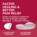 Dr. Scholl’s Blister Pain Relief Complete Kit, 8 ct - The Only Blister Treatment with an Active Pain Reliever, Seal & Heal Bandages with Hydrogel Technology, Blister Pads, 4% Lidocaine to Numb Pain | 8 Count — 5