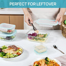 Vtopmart 8 Pack Glass Food Storage Containers with Lids Green — 6