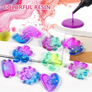 KISREL Transparent Colored UV Resin, 12 Colors 240g Hard Type UV Resin Kit — 5